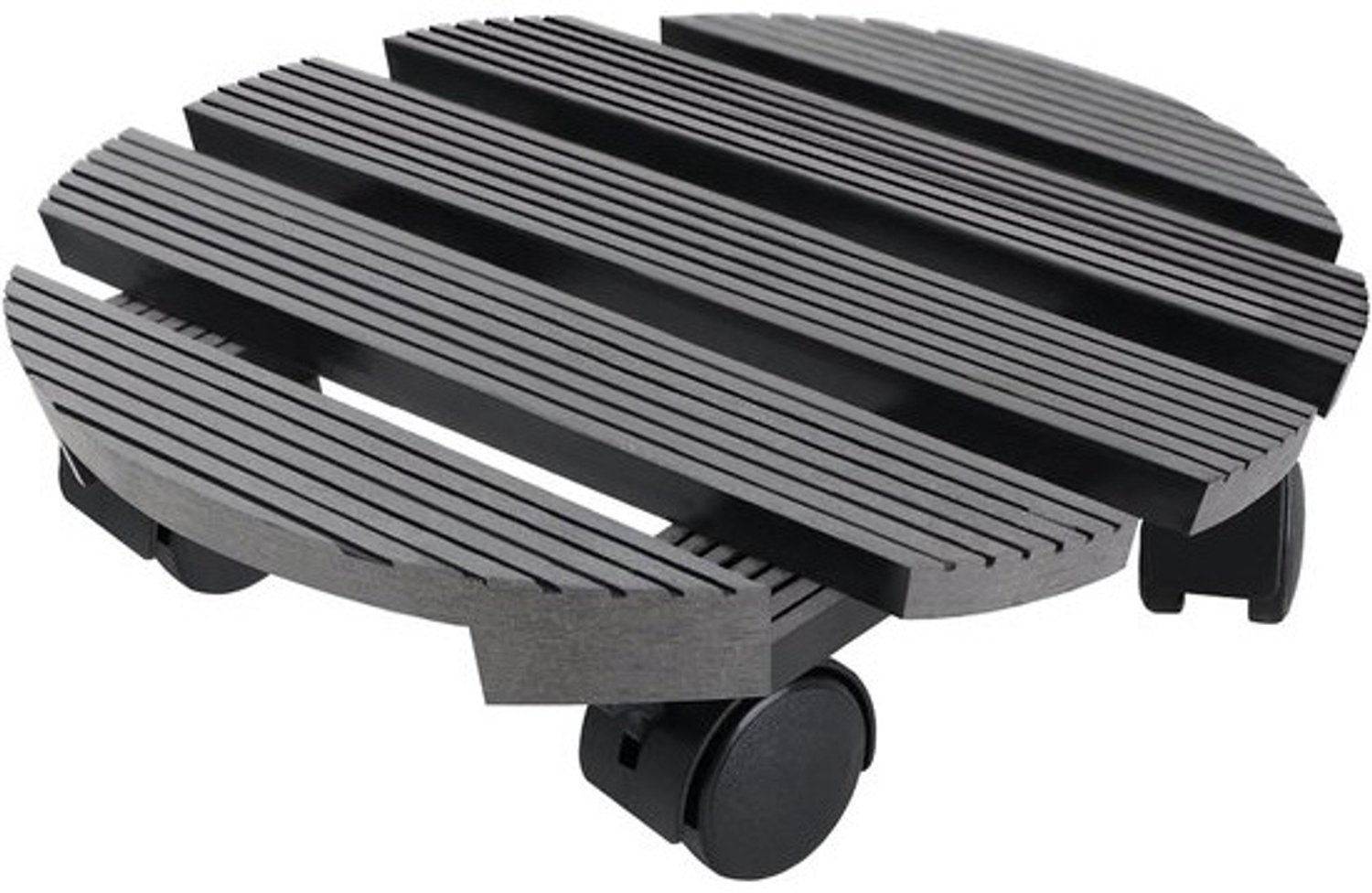 Ronde plantenroller - Onderzetter voor bloempot - Maakt tuinieren makkelijker - Waterdicht WPC-materiaal - Ø 30 cm, 100 kg - Antraciet