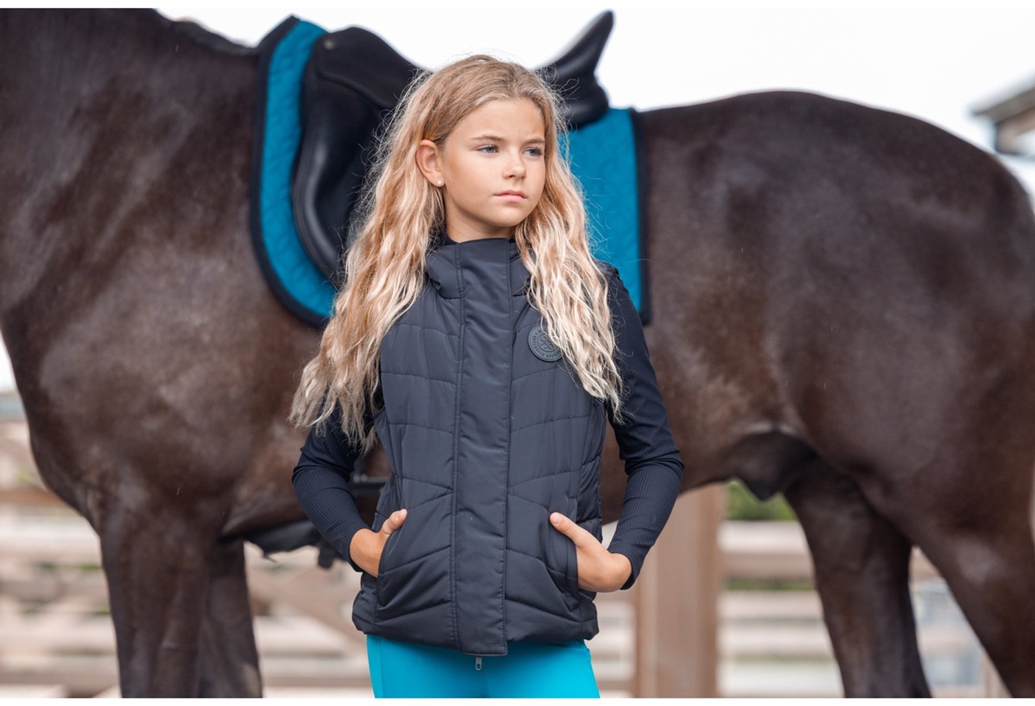 Quur Bodywarmer Quur Qmyra Kids Zwart - 158-164