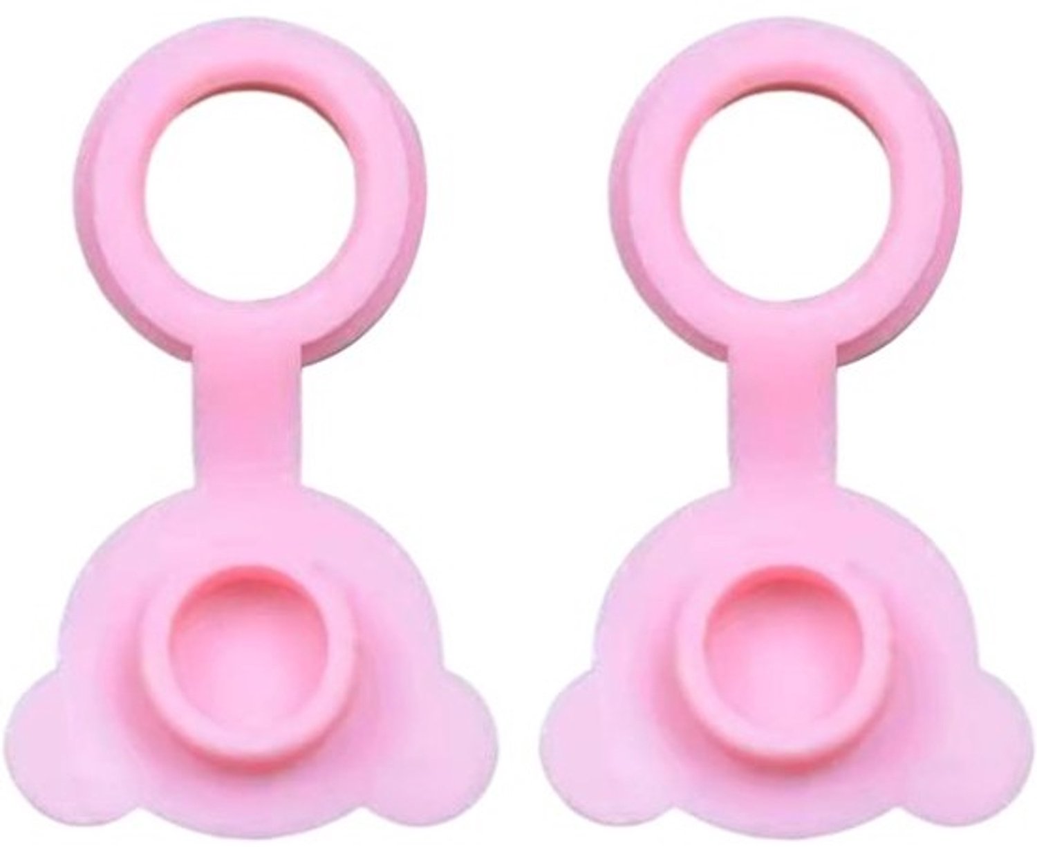 Badkuipstopper - Set afvoerpluggen - Water afsluiten - Herbruikbaar siliconen materiaal - 3.5 x 4 cm - Roze