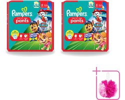 2 x Pampers – Luierbroekjes – Baby Dry Pants Paw Patrol Maat 4 – 25 Luiers - Bulkverpakking - Baby luier - Douchemop - Luierbroek