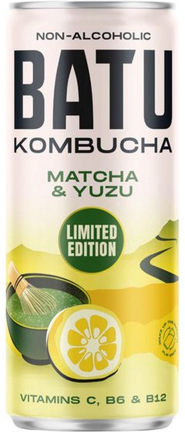 Batu | Kombucha Yuzu & Matcha Blik | 12 x 25 cl