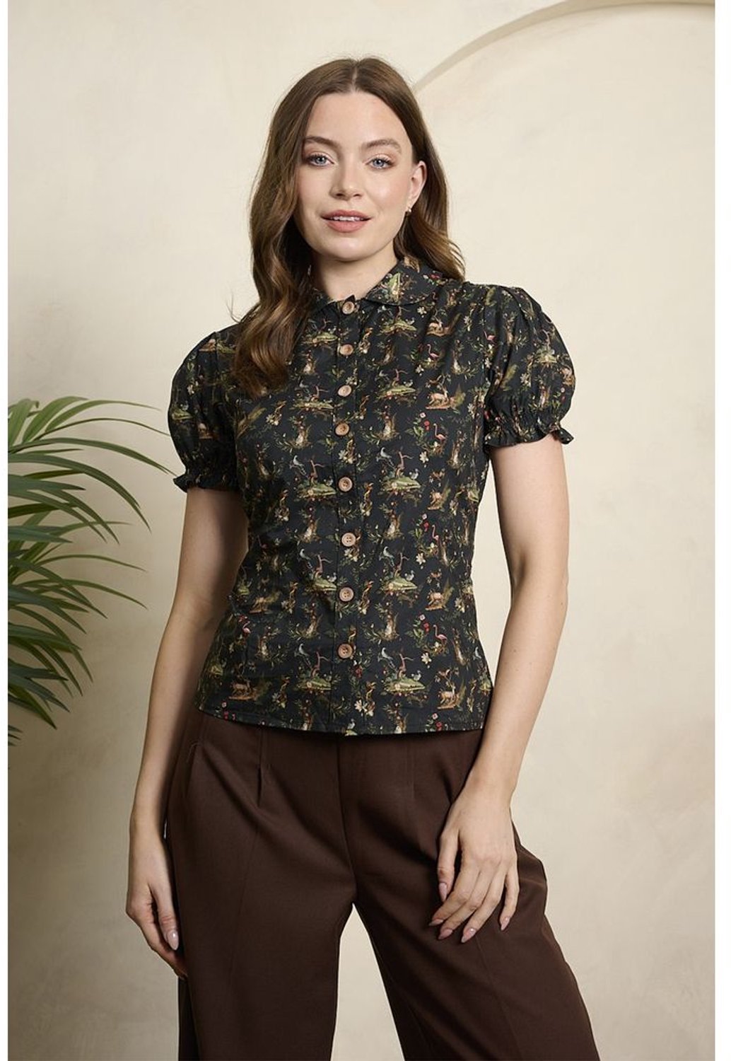 Banned - Star Nature Blouse - S - Zwart