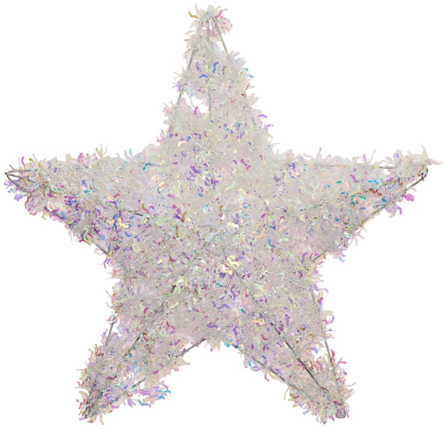 Holografische ster als hanglamp, H 40 cm
