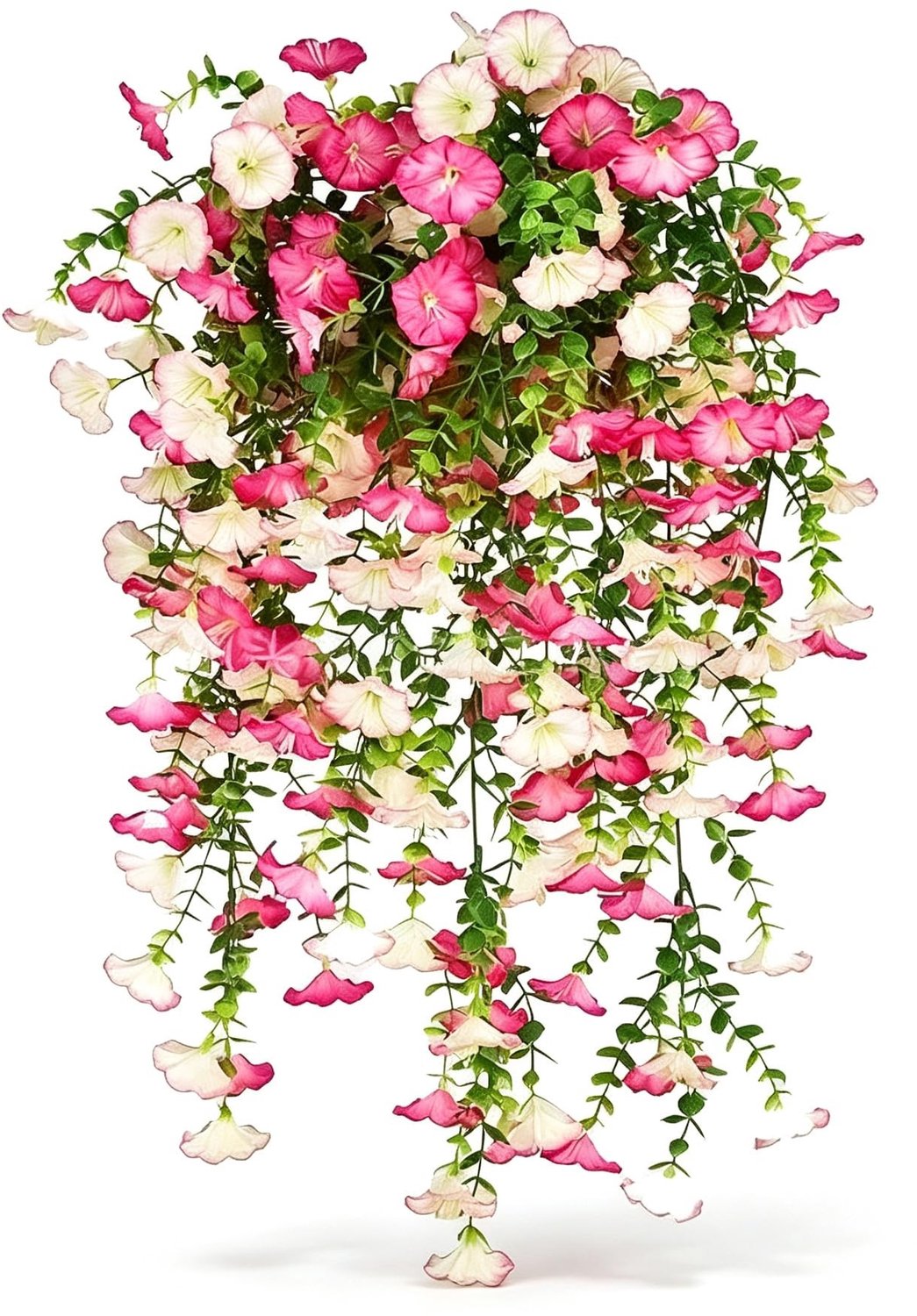 Set van 4 Hangende Kunstplanten Petunia voor Binnen en Buiten