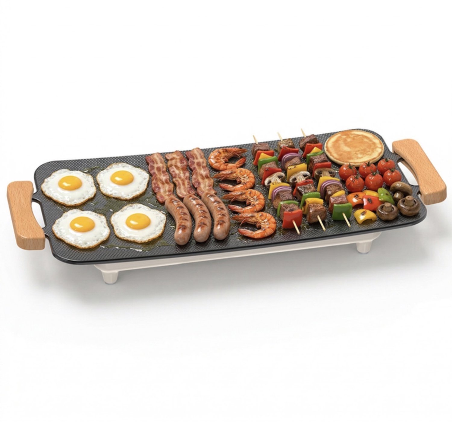 Gourmet’s woox elektrische grill met antibaklaag van aluminium 1360w