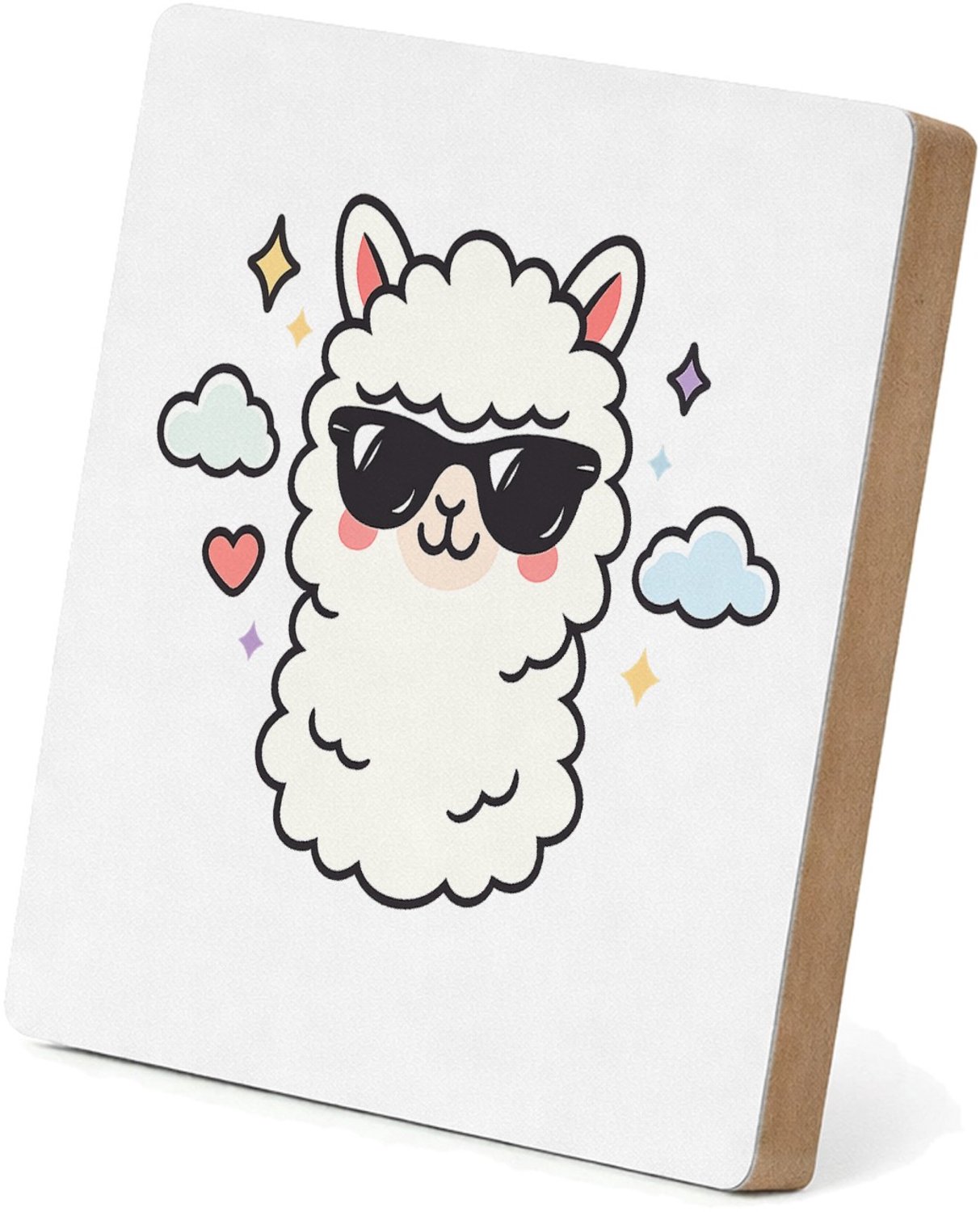 Mr Cadeautjes MDF staande fotolijst 15,2 x 15,2 - design Brutale, vrolijke quote met een schattig maar eigenzinnig di | cadeau Wit