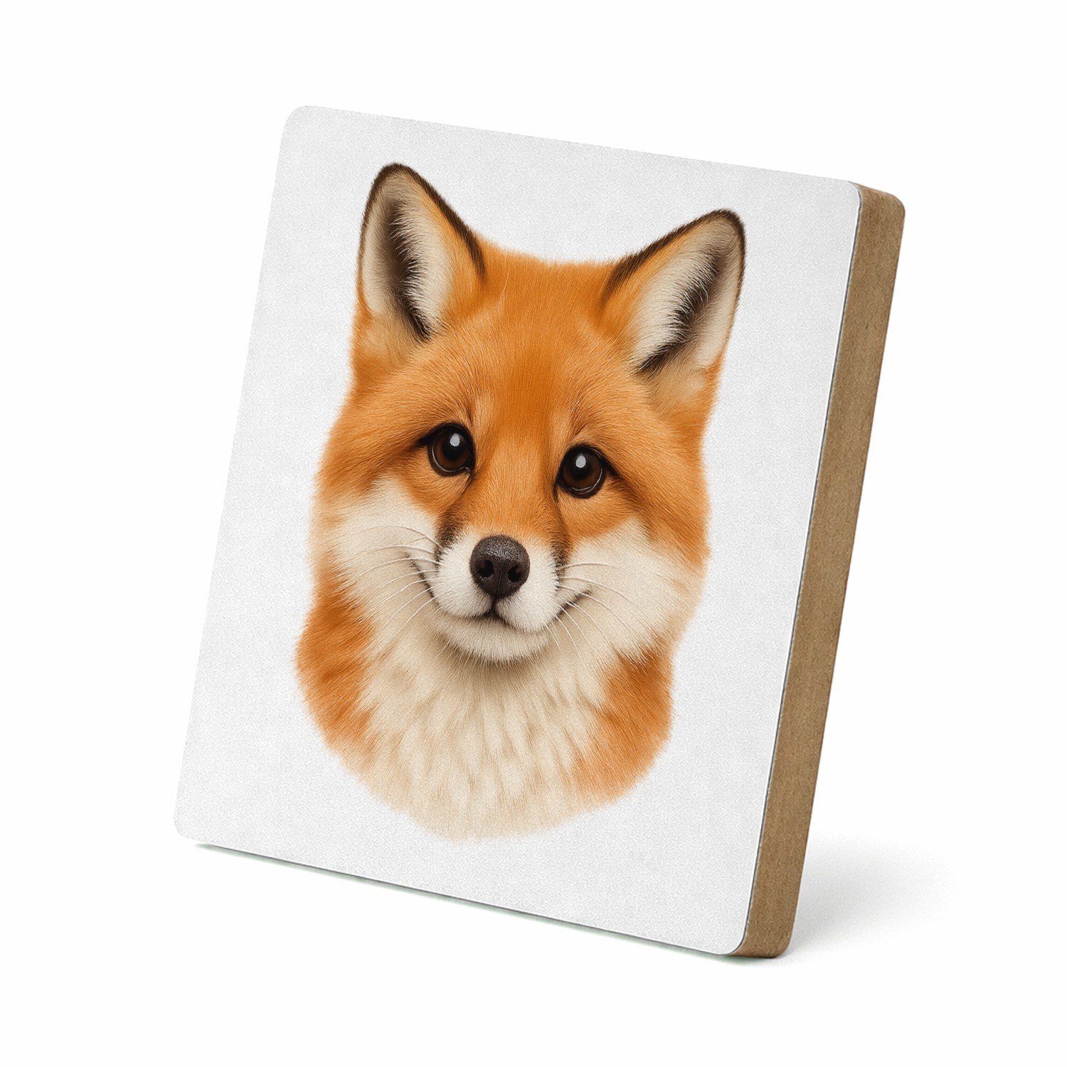 Mr Cadeautjes MDF staande fotolijst 15,2 x 15,2 - design Een groot, centraal dierenportret met luxe uitstraling en ru | cadeau Wit