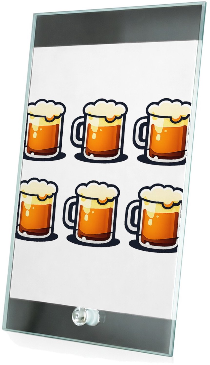 Mr Cadeautjes Glasframe 15 x 23 - design Een vergelijkbare humoristische woordspeling, maar met een a | cadeau Wit