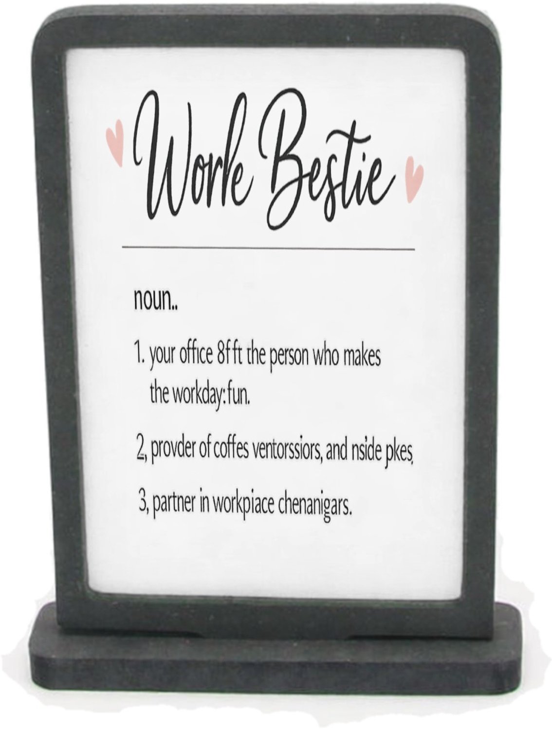 Mr Cadeautjes Houten fotolijst rechthoek met MDF inleg - design Een vergelijkbare dictionary-opmaak met een warm, grappig co | cadeau Wit