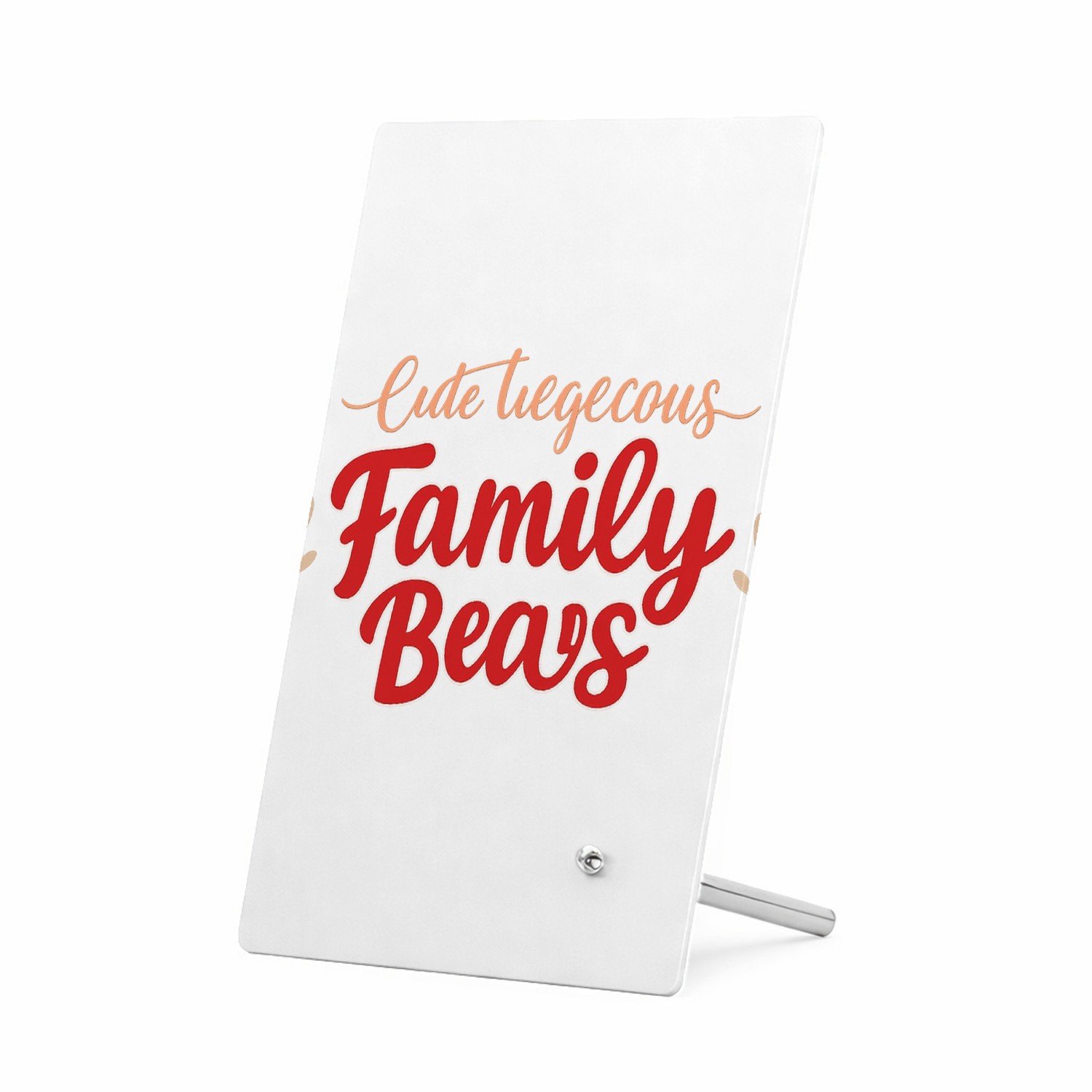 Mr Cadeautjes Glasframe 11 x 16 - design Een warme familietitel met speelse nadruk op de rol van een | cadeau Wit
