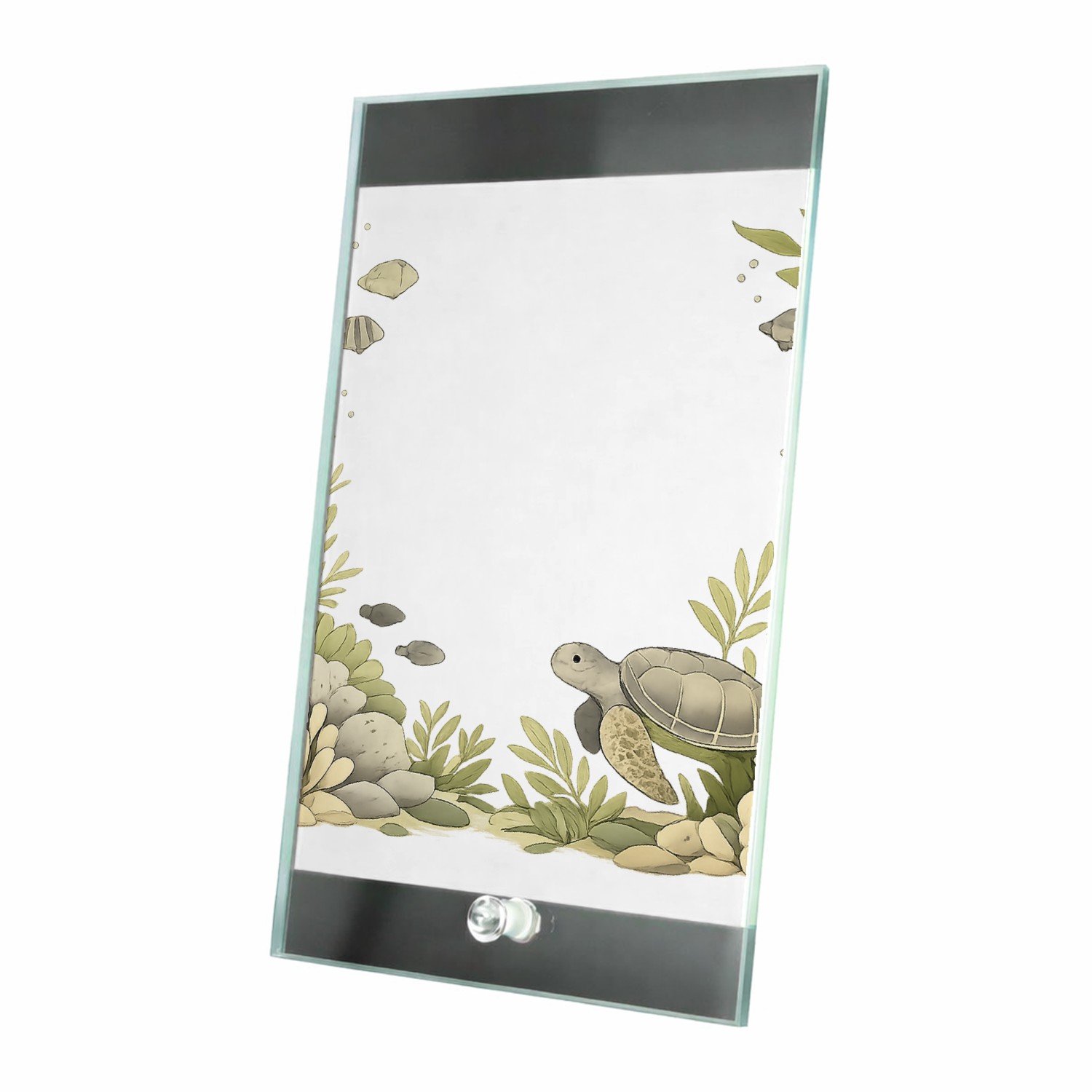 Mr Cadeautjes Glasframe 15 x 23 - design Onderwater-omlijsting met luchtige kern | cadeau Wit