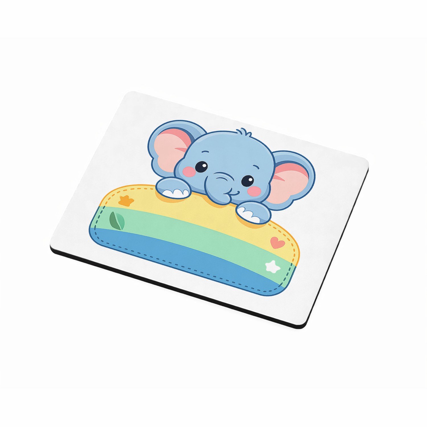 Mr Cadeautjes MDF magnetische fotolijst 9 x 7 - design Een vrolijke dier-mascotte die half uit een naamplaatje stee | cadeau Wit
