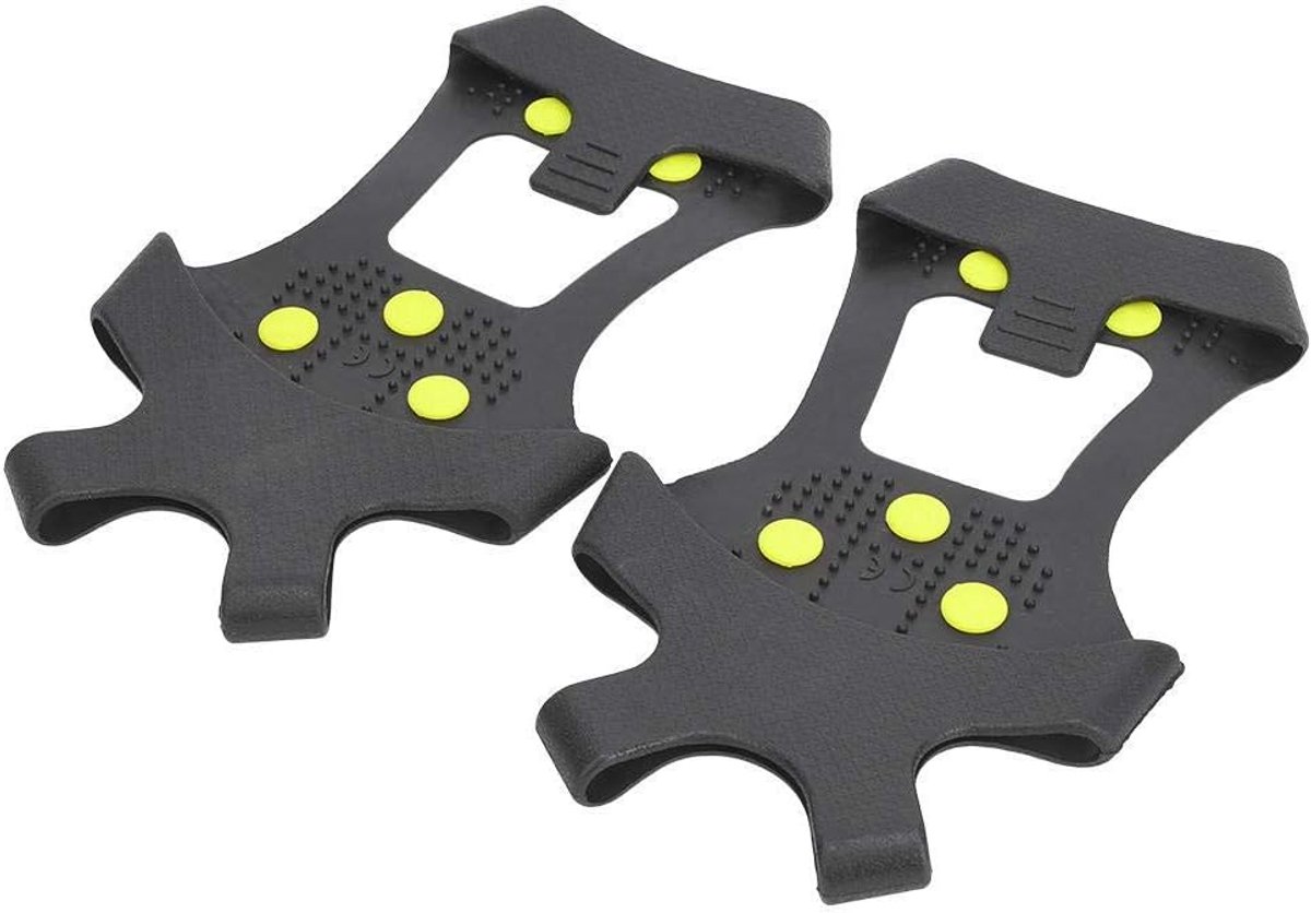 IJs Sneeuw Grips Antislip Winter Ijs Grippers Sneeuw Tractie Schoenplaten Stijgijzers Spikers voor Wandelen Vissen Klimmen (XL: 43-45)