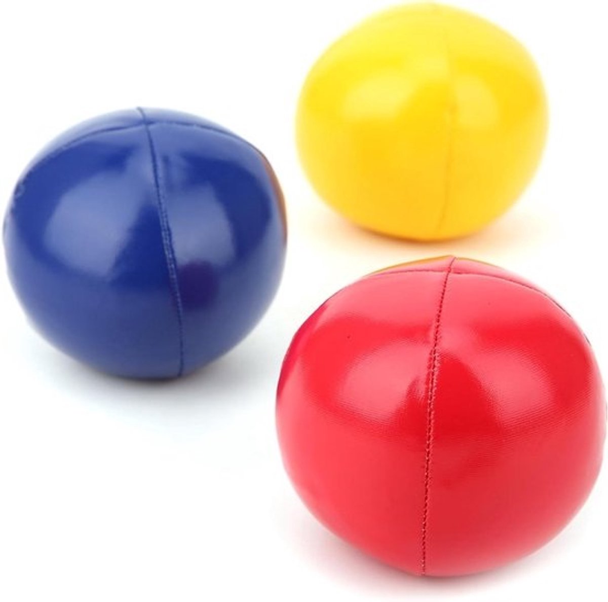 Jongleerballen Set - Oefenballen PU Leer - Vingervaardigheid Trainen - Zacht Duurzaam Materiaal - 3 Stuks 63 Cm