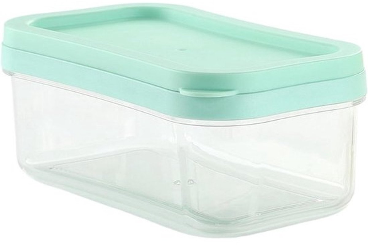 Botersnijder - Kaassnijder Botercontainer - Boter Portioneren - Luchtdichte Opbergdoos - 16x9x7cm - Multicolor
