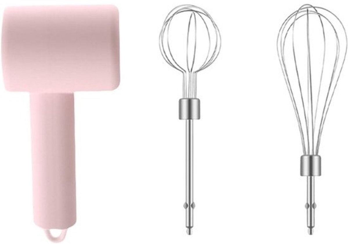 Draadloze Garde Mixer - Handmixer Keuken - Bakken En Koken - 3 Snelheden Instelbaar - 18.5 cm - Wit