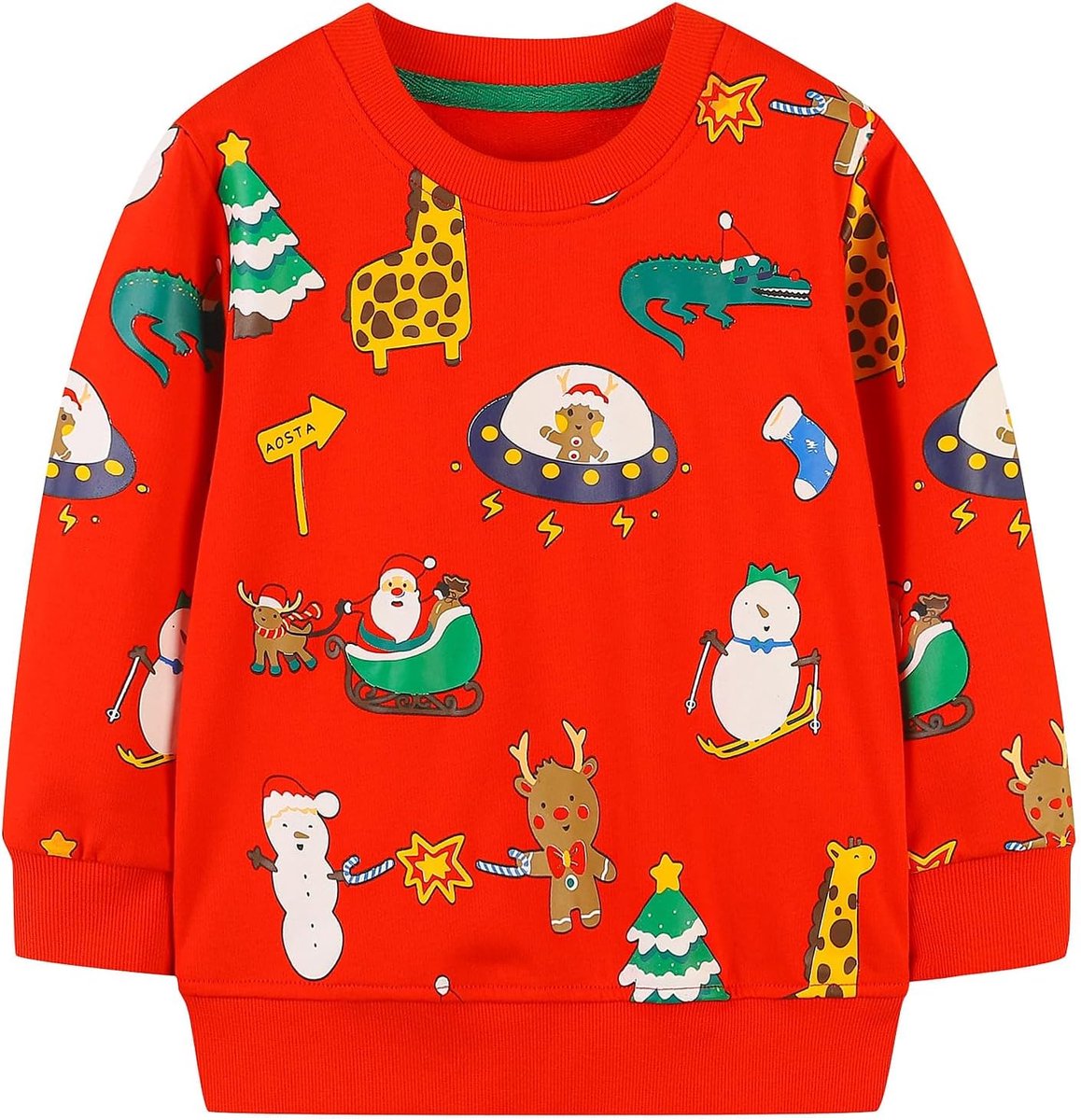 Sweatshirt Jongens Kinder Trui Katoen Warm Langmouwen Shirt Casual Sport Sweatshirt Schattige Print Kinderkleding Langmouwen Ronde Hals Topjes 2-7 Jaar