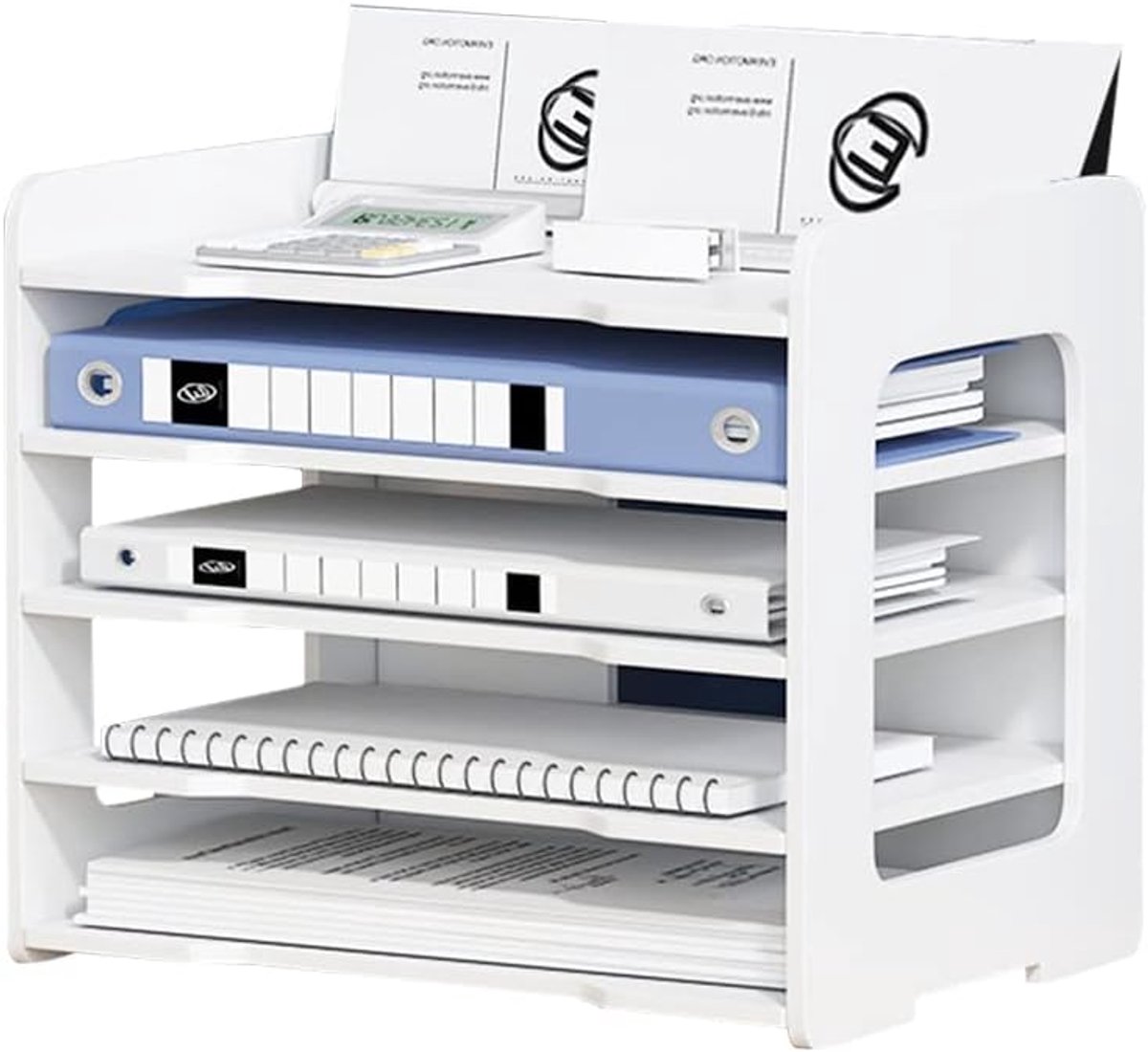 Bureau-organizer - 5-laags Stapelbaar Brievenbakje, Papieren Documentopslag, Organizer Voor Thuis, Kantoor, School
