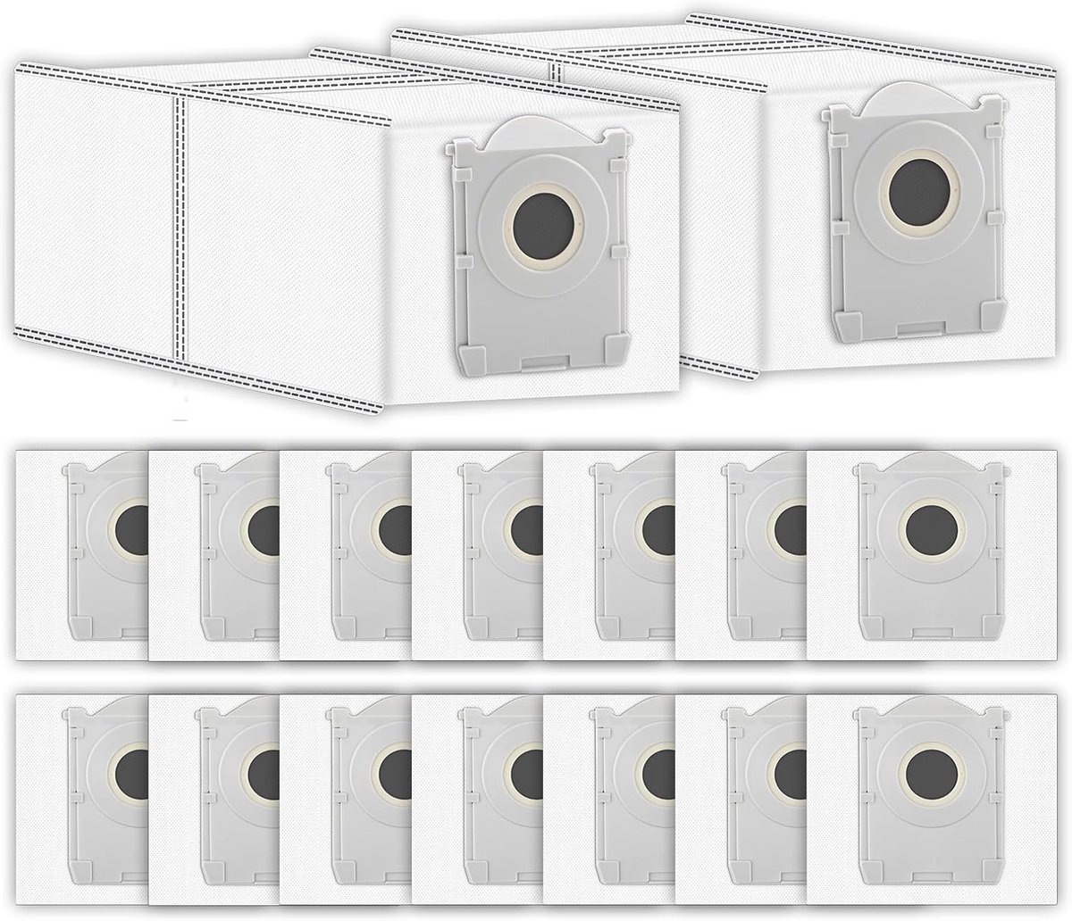 Zakken voor ECOVACS DEEBOT X9 Pro/X8 PRO/T50 PRO/T50 MAX PRO/T80 robotstofzuiger, actieve kool wegwerpzakken, vacuümzak