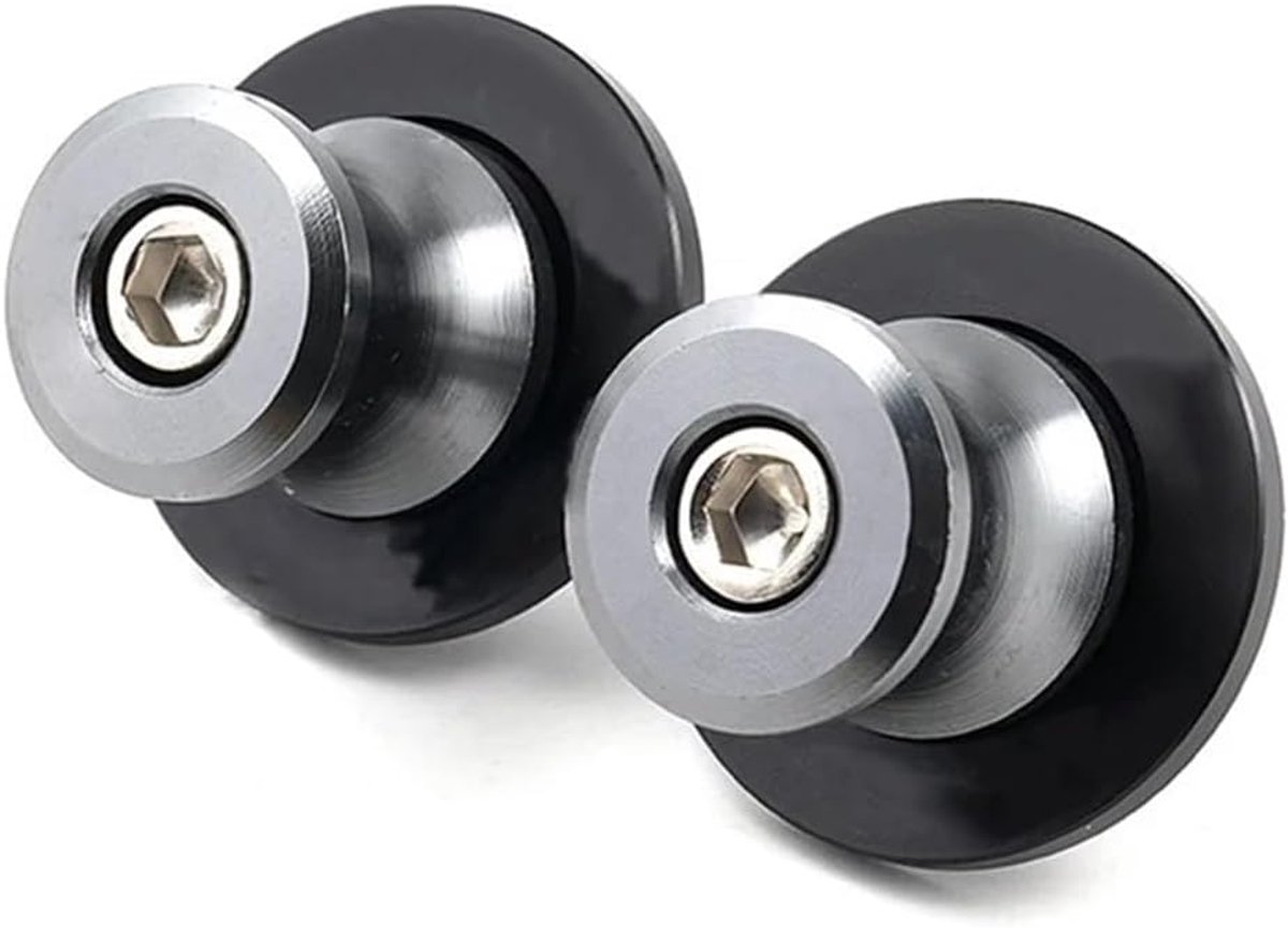 Armen voor motorchassis, 2 stuks, universele motorfietsmontagebeugel met M6-moer, achterswinger-hefstang (titanium)