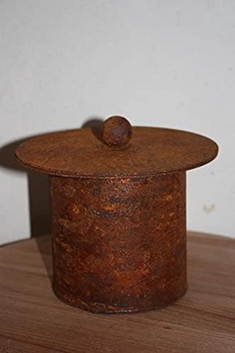 Decoratieve Tuinhaard in Roest Patina - Vintage Vuurpot voor Tuin en Terras