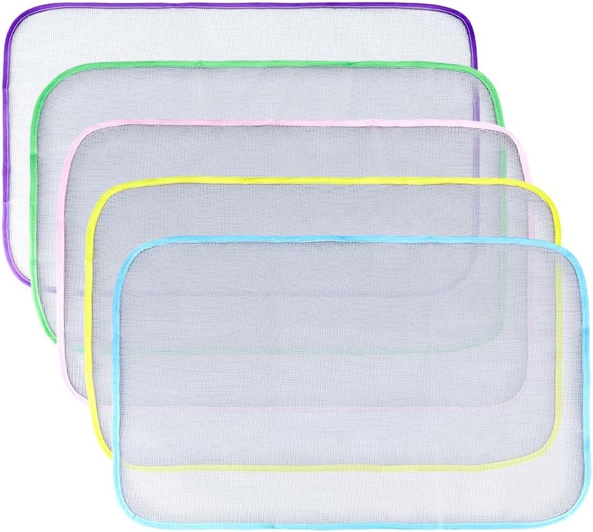 5 stuks persdoek voor strijken en naaien 5 kleuren rechthoek hittebestendig meerdere kleuren doek gaas beschermende pad voor professionele stoffen kleding naaien en strijken projecten