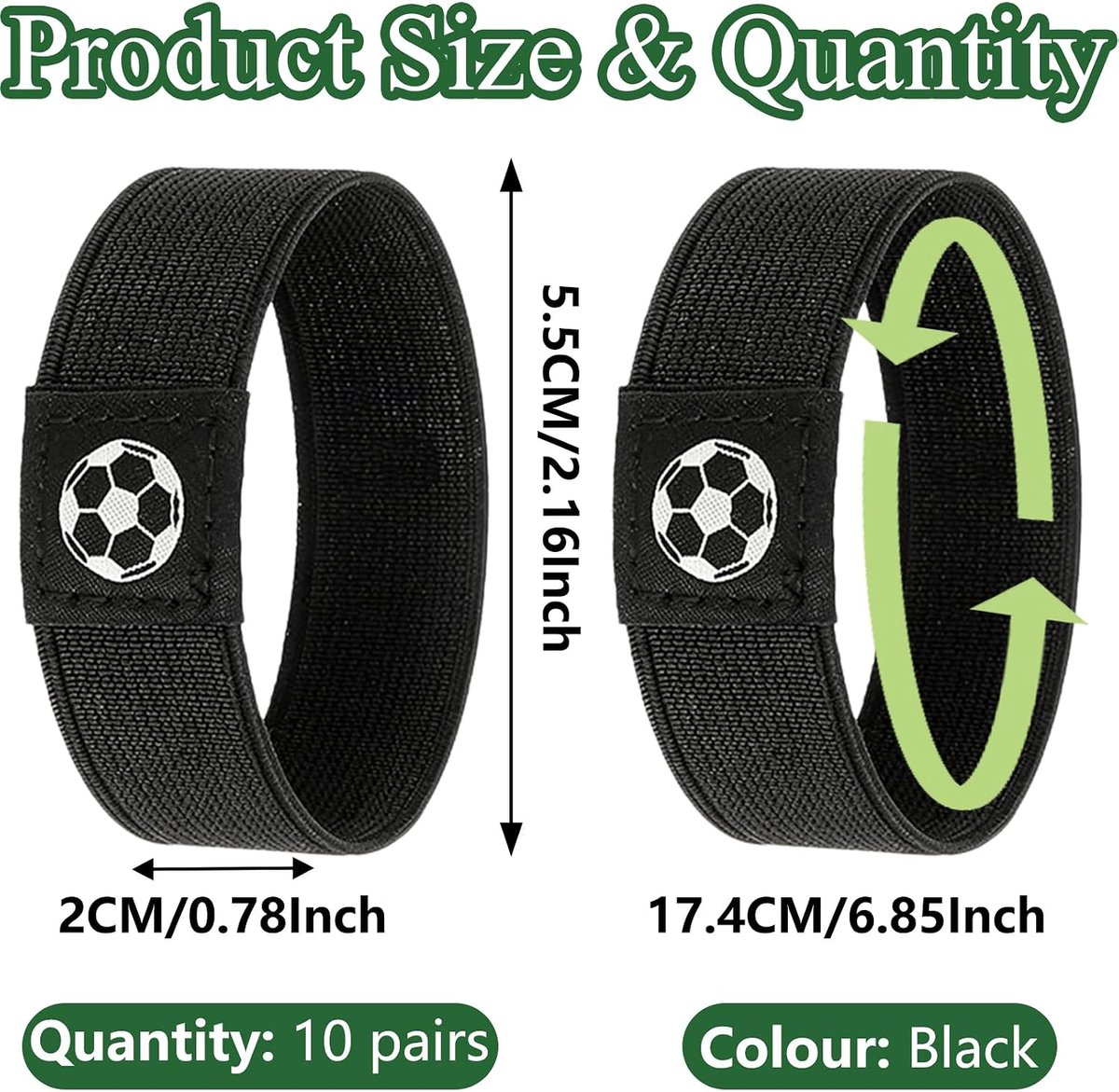 10 paar veters, fixeerband voor kinderen, veters, fixeerband voor voetbal, zelfontspannende veterhouders voor voetbalschoenen, sportschoenen, voetbalsport, outdoor-activiteiten