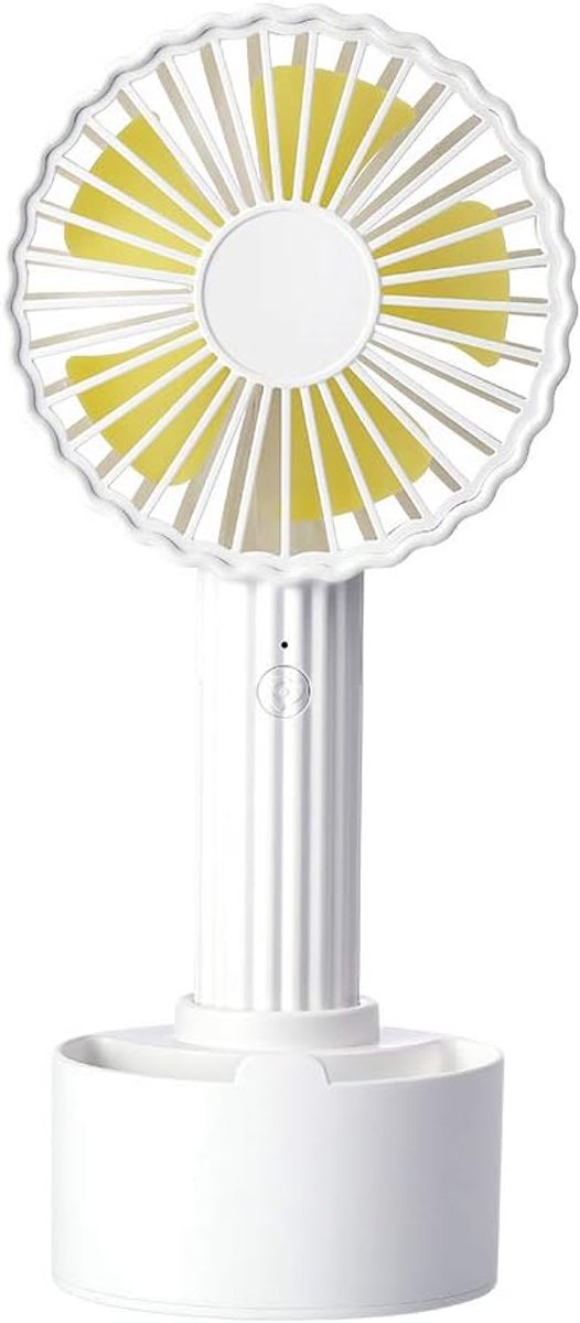 Cactus Fan Mini Handheld Usb Opladen Mobiele Telefoon Houder Student Slaapzaal Gift Kleine Ventilator 99x83x220mm wit