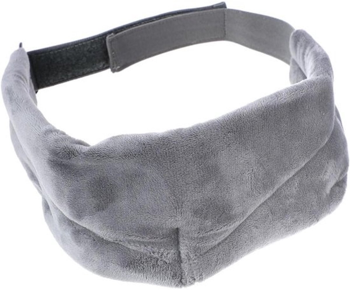 Driedimensionaal Slaapmasker - Oogmasker Reisblinddoek - Ontspannen Slapen - Comfortabel Materiaal - 66 x 8 cm - Grijs