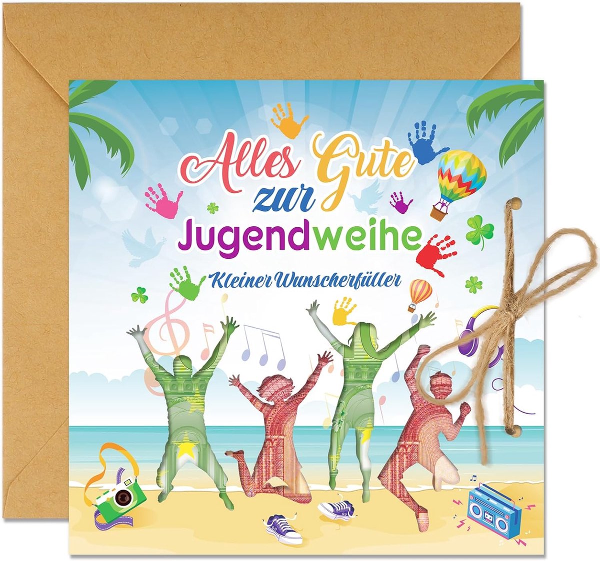 Dailygoods- Verjaardagskaart Grappig - Wenskaart met Envelop - Wenskaart voor Mannen/Vrouwen - Eid Mubarak - Verjaardagskaarten