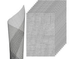10 stuks zwarte PVC bloempot gat mesh pads, 29 x 19 cm bonsai drainage schermen voor het voorkomen van bodemlekkage bloempot bodem plantenscherm gaas voor tuin buiten potplanten