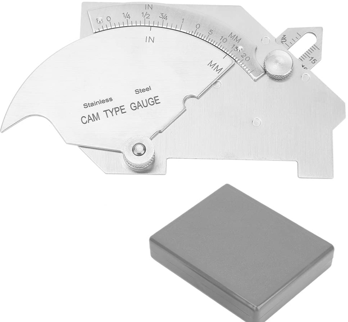 Dailygoods- Soldeermeter Hoogwaardig Roestvrij Staal - Lasinspectie - Lasmeting - Schuine Hoek - Duidelijke Aflezing - Slijtvast - Lasmeter