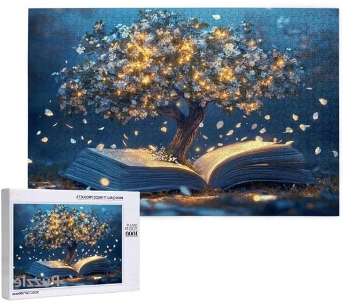 Puzzelboek 3000 stukjes - Legpuzzel Volwassenen - Ontspannen en Mediteren - Uniek Gesneden Stukjes - 122 x 81 cm - Multicolor