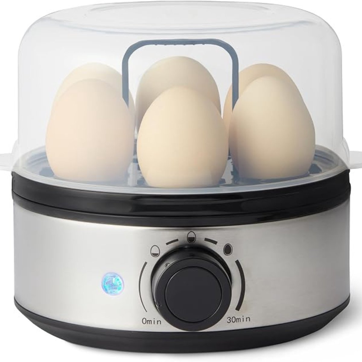 Levo® Eierkoker Electrisch - Eierkoker - Eierkoker met Timer - Zwart - 18cm x 17cm x 17cm