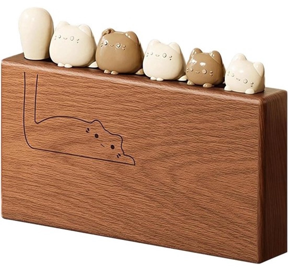 Dessertvorkjes Roestvrij Staal - Hapjesvorkjes Fruitprikkers - Hapjes Serveren - Kattenhandvat Ontwerp - 6 stuks - Zilver