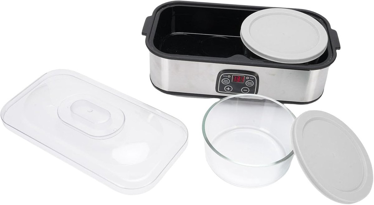 Dailygoods - Elektrische Yoghurtmaker - Yoghurt maken - Temperatuurcontrole - 2L - Smart Timer - Gezond alternatief - Ideaal voor thuis - Wit