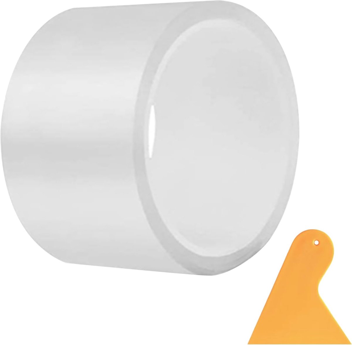 Dailygoods- Lakbeschermingsfolie 7 cm x 10 m - Krasbestendig - Zelfklevend - Universele Deurdrempelbescherming - Auto/Motorfiets/Fiets - Inclusief Sch