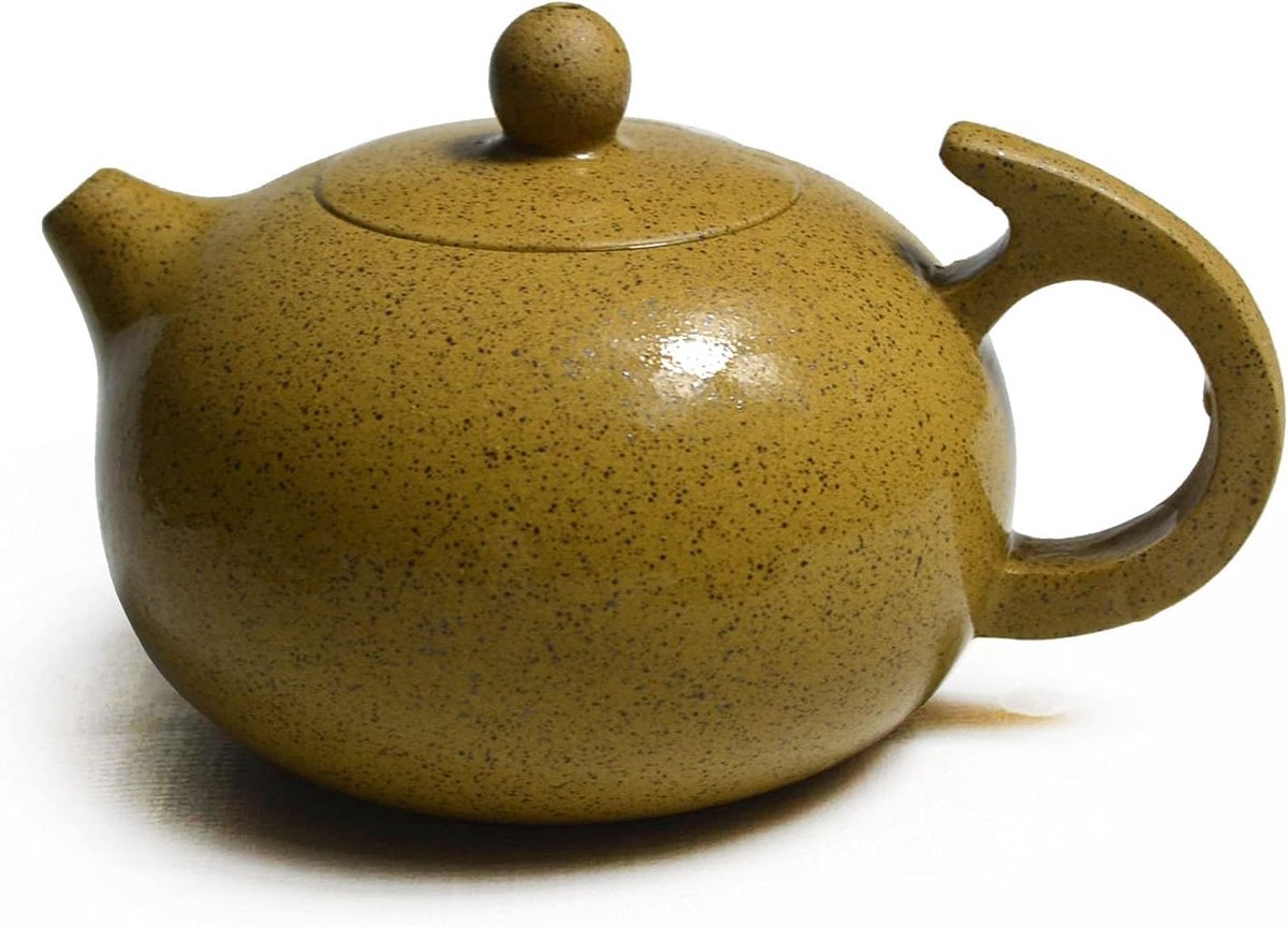 Theepot 8oz Chinese Zisha Thee Xishi Potten Natuurlijke Zini Gele Modder (Zwart + Geel)