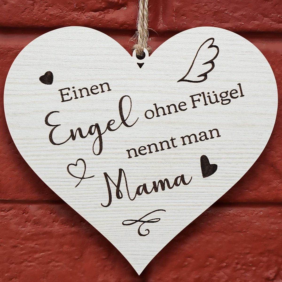 decoratief hartcadeau voor mama, moeder, ouders, Moederdag, verjaardag, Kerstmis, metalen bordjes, retro, vintage, gepersonaliseerd met spreuk, geschenkidee verjaardagscadeau