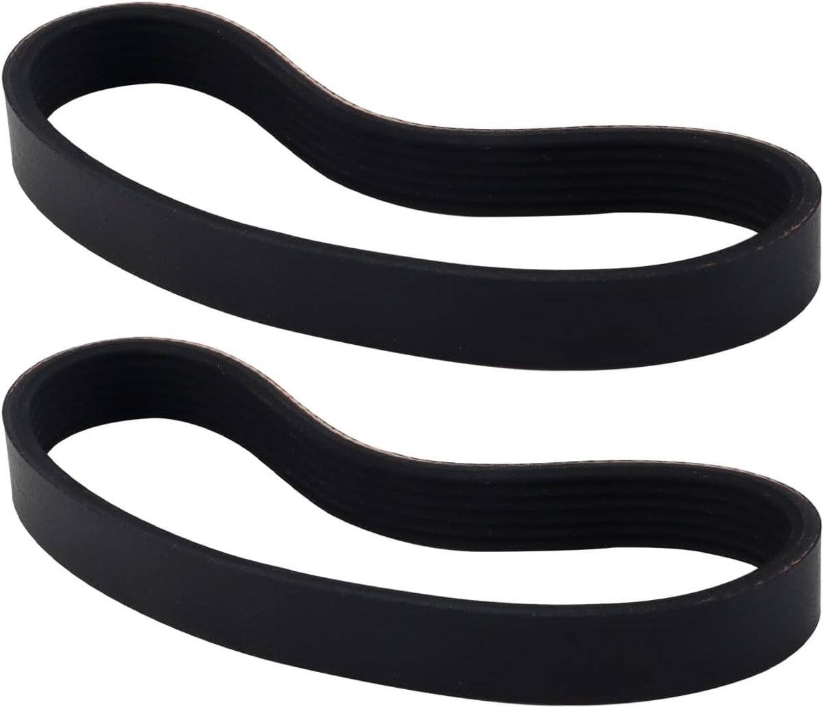 2-delige 13 inch houtbewerkingsschaafband 6PJ348 van LUXTER RICHENG Hoogwaardige multi-geribbelde en multi-groefband