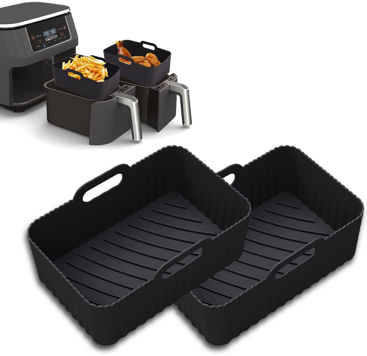 Siliconen Bakvorm - 2 Stuks - Voor Airfryer