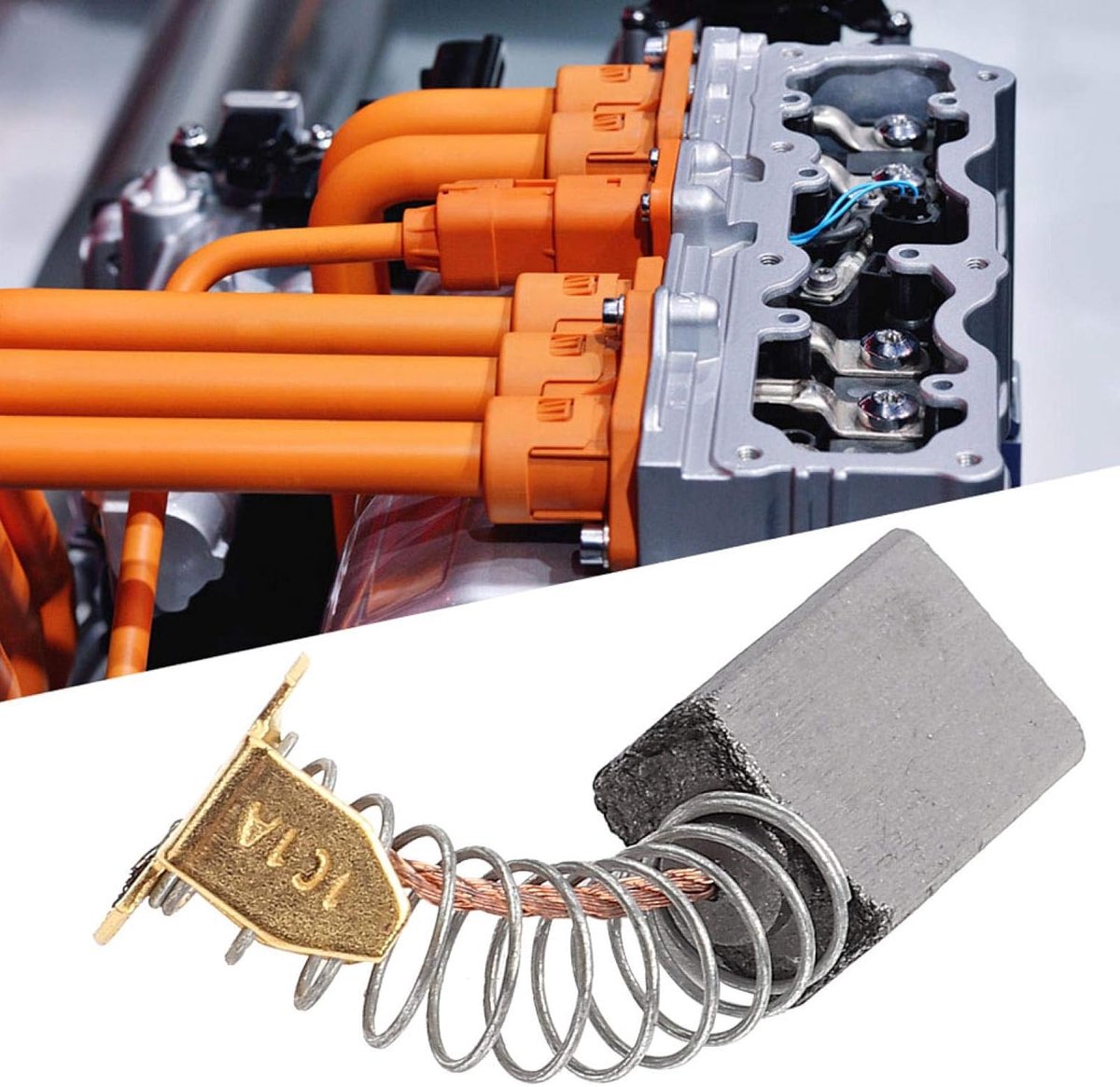 Elektrische motor koolborstel, 20 stks vervangbare geweldig geleidende koolborstel voor elektrische motoren 101 6 * 10 * 15 mm