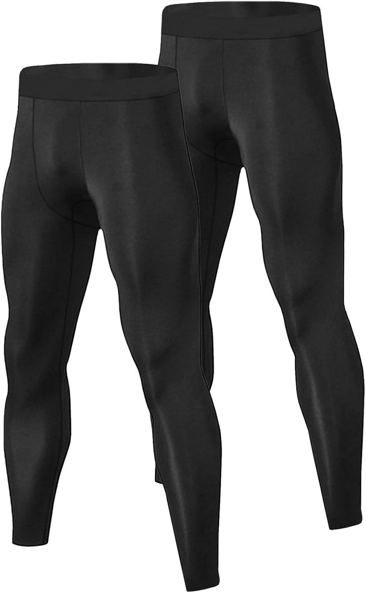 Compressiebroek voor heren, atletische hardlooplegging, trainingsbroek, sneldrogende basislaag voor basketbal, sport, voetbal, sportschool, voetbal, ademende onderbroek