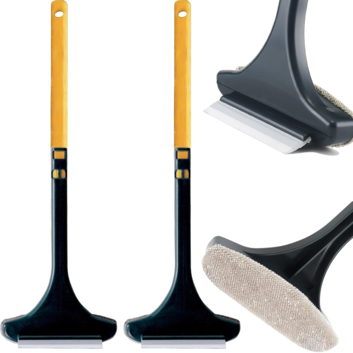 2 Stuks Reinigingsborstels Scherm Schoonmaak,Duurzame Raamreinigingsborstel met Zachte Haren,Ergonomisch Handvat,Eenvoudig te Reinigen en Herbruikbaar,Groen