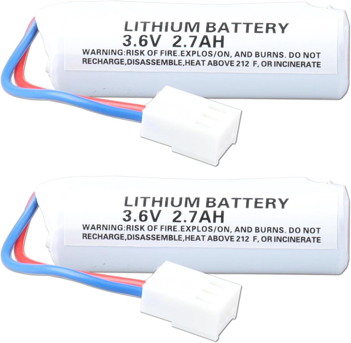 Set van 2 Alarm Batterijen 3.6V 2700mAh, Compatibel met D8903, LI04, MGL956439, Ideaal voor Beveiligingssystemen