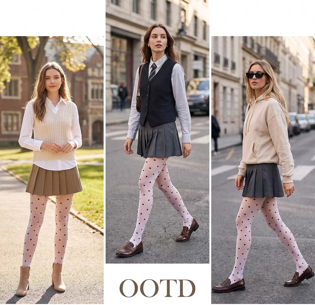 Witte Polka Dot Panty voor Dames - Schattige Y2K Stijl, Perfect voor Modebewuste Vrouwen