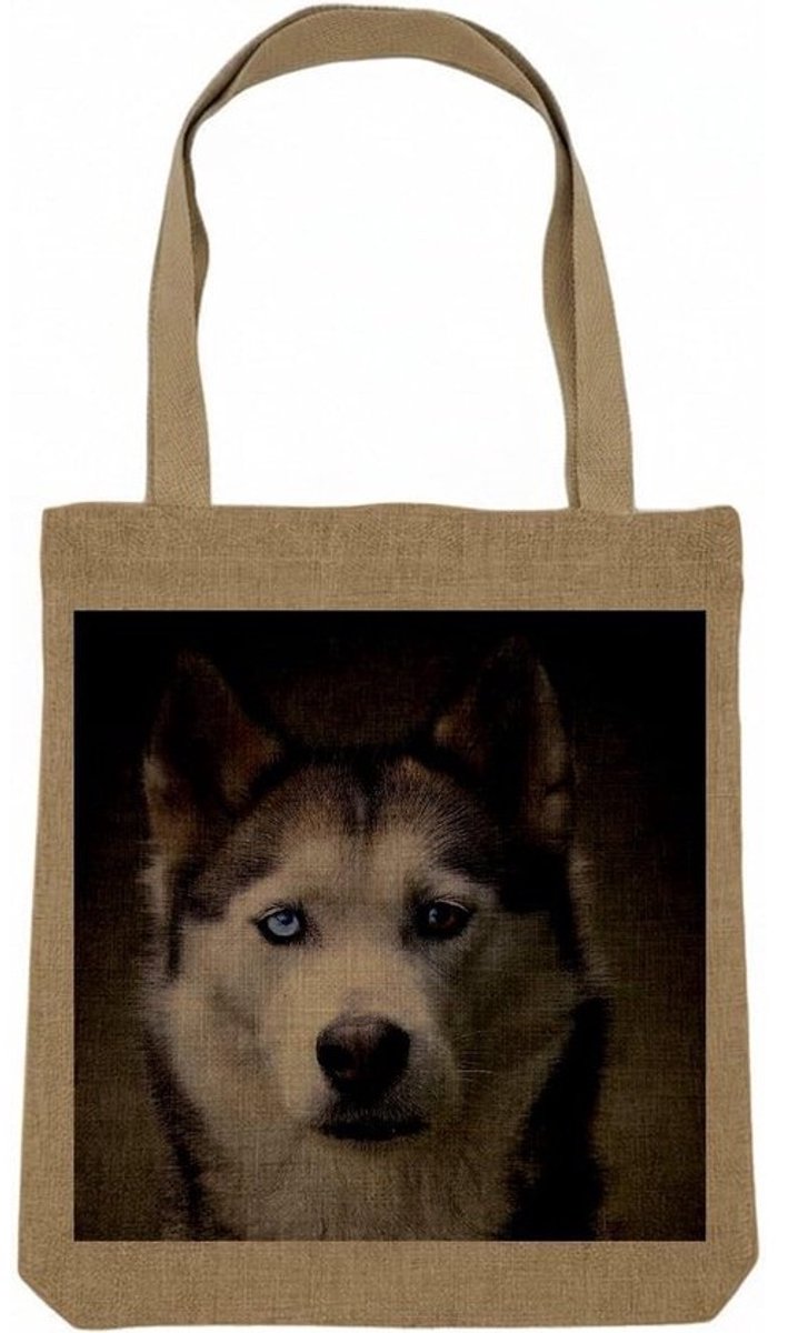 Boodschappentas Linnenlook - Draagtas Canvas - Dagelijkse Boodschappen - Robuust 360 g/m² Materiaal - 34 x 40 cm - Beige Natuur