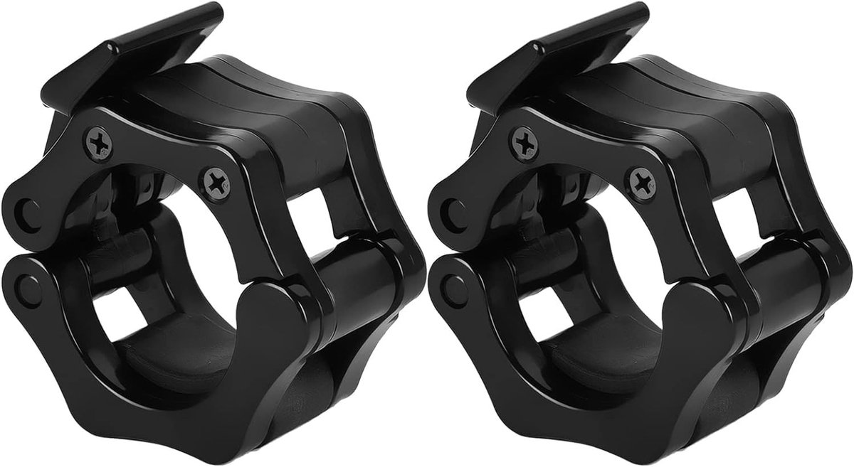 Set van 2 Dumbbell Bars met Klemmen, Barbell Clips en Snelle Ontgrendeling voor 30 mm Halters en Gewichten