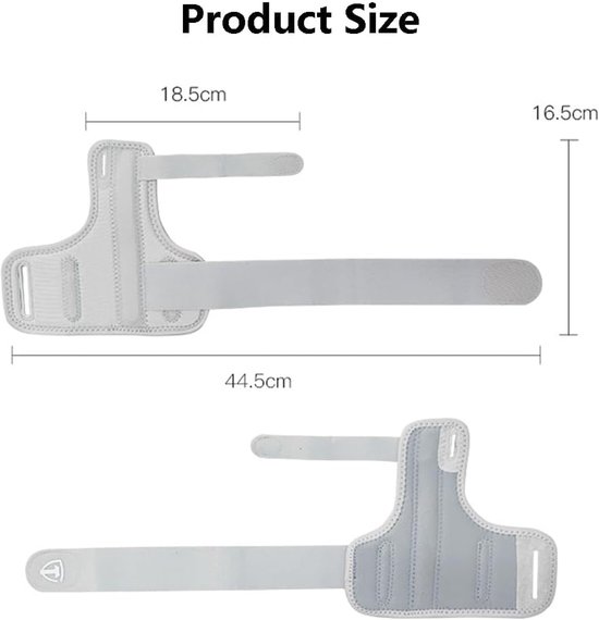 2 Stuks Polsbrace Duimbrace Polsondersteuning Polsspalk Verstelbare Handbrace Stabilisatiebrace Voor Duim en Pols Voor Dagelijks Gebruik Sport Werk Links en Rechts (Grijs) — afbeelding 2
