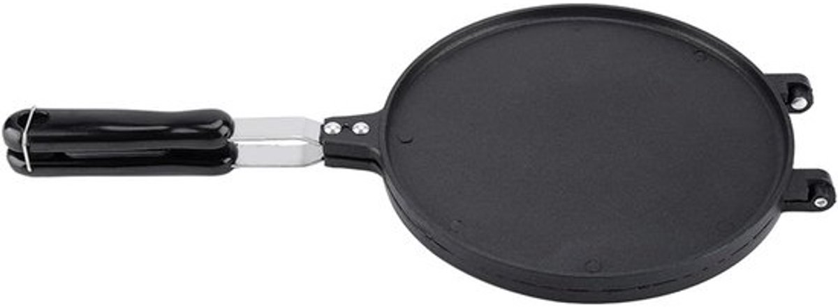 Wafelkegel Maker - IJshoorntjes Bakvorm - Zelfgemaakte Snacks - Antiaanbak Dubbelzijdig - 44 x 23 x 4 cm - Zwart